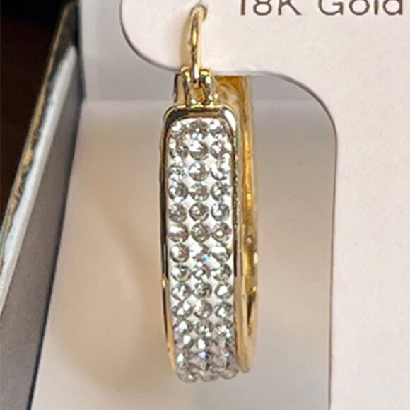 And Now This - 18K Gold Over Brass Earrings NIB/NWT - Picture 2 of 4